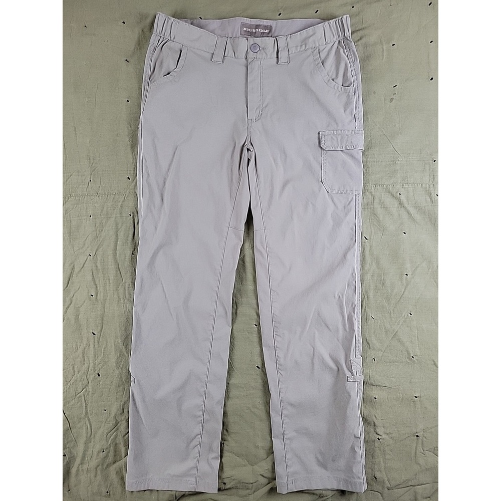 Bit & Bridle Women's Cargo Pants Tan Stretch Nylon Utility Hiking Outdoor Size L